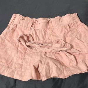 pink shorts size large